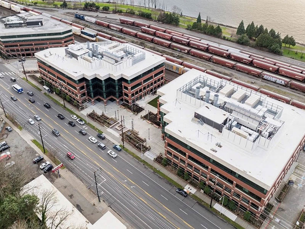 Aerial view of Unison Elliott Bay