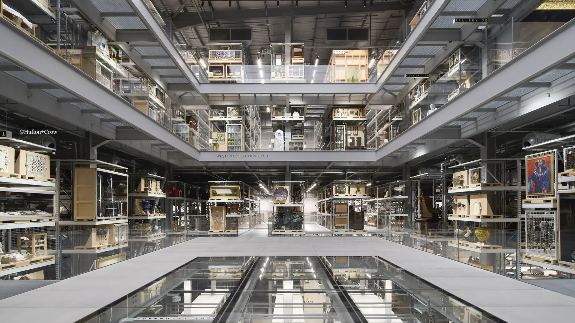 A large building with many floors.