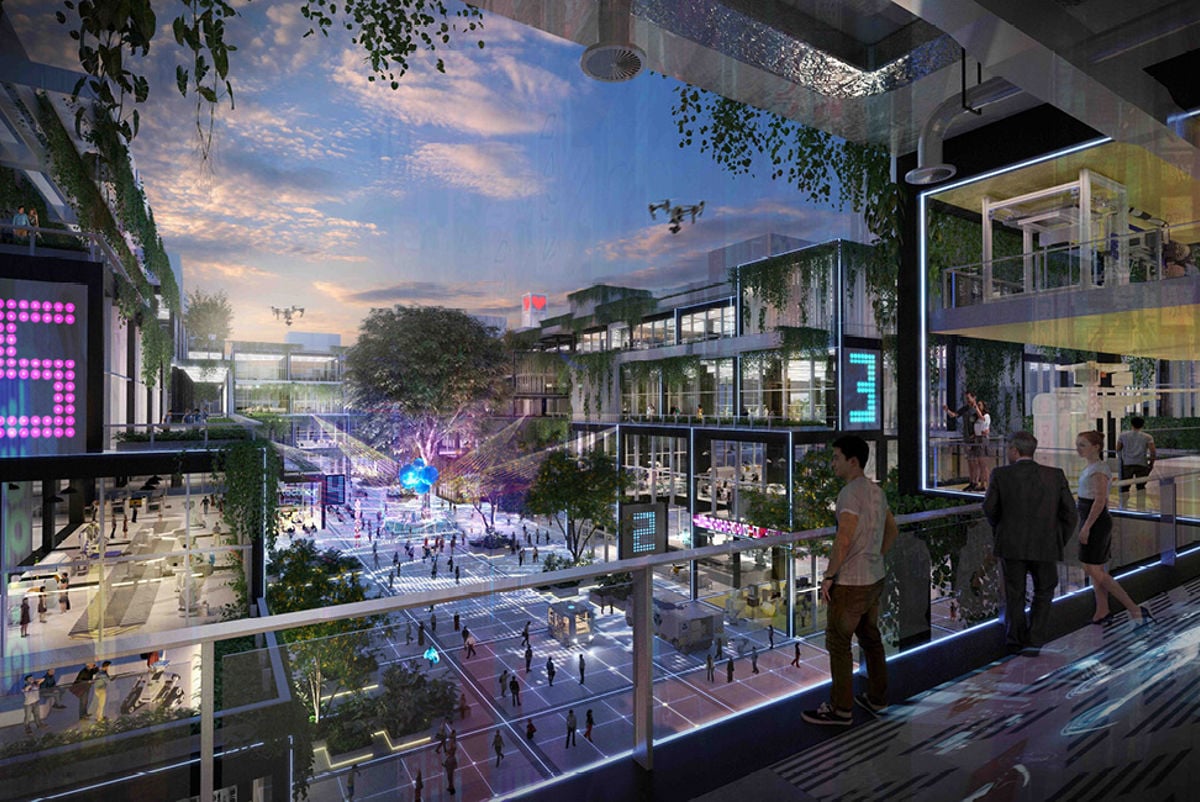 Render of the Yishun district masterplan