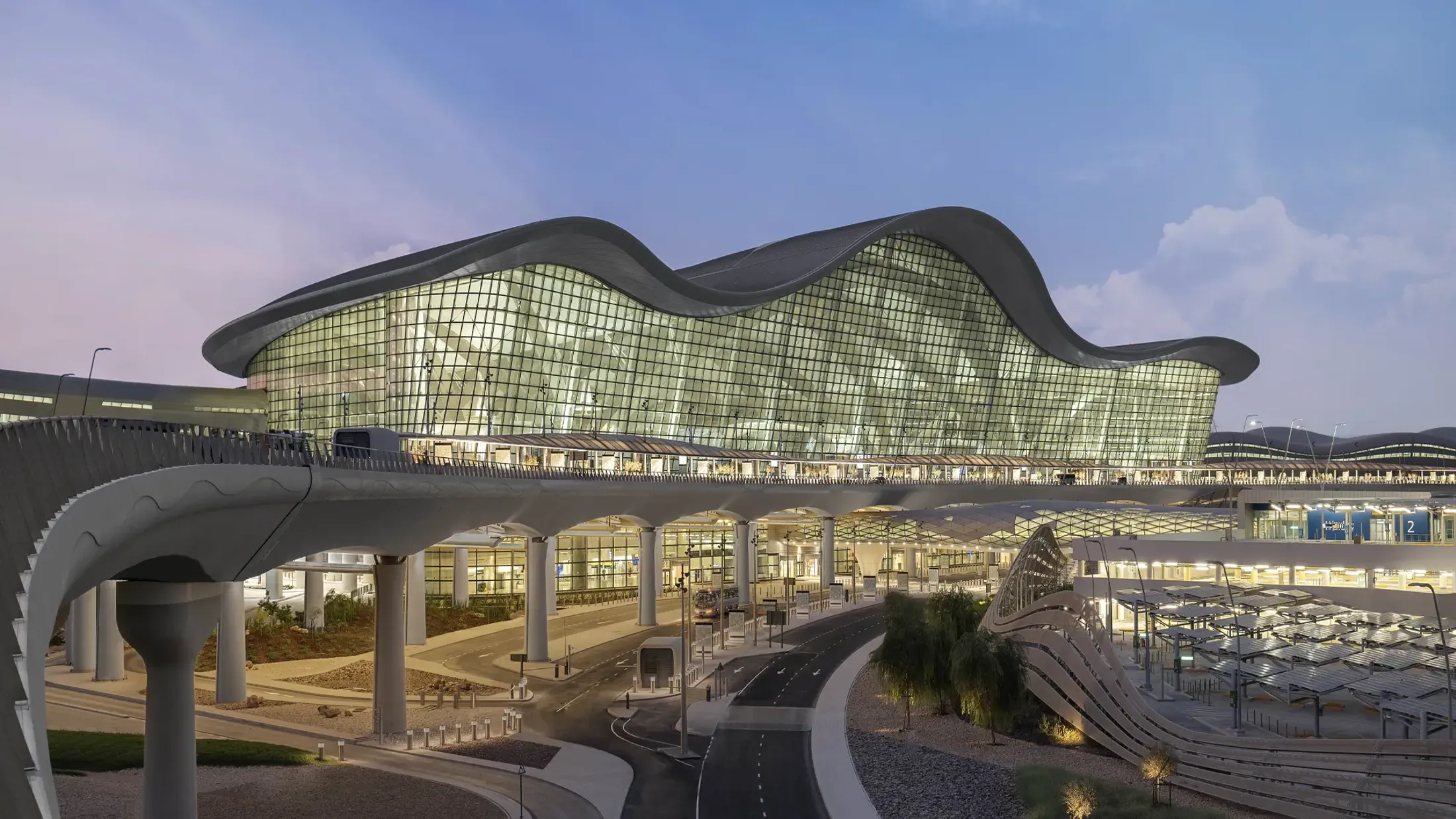 Zayed International Airport exterior view