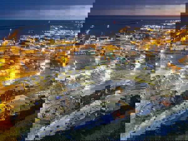 Aerial view of Port of Dover
