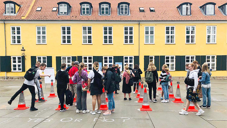 children take part in a user experience exercise