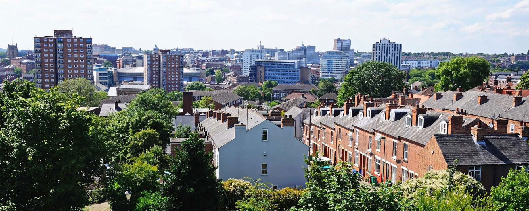 UK streets seen from the air