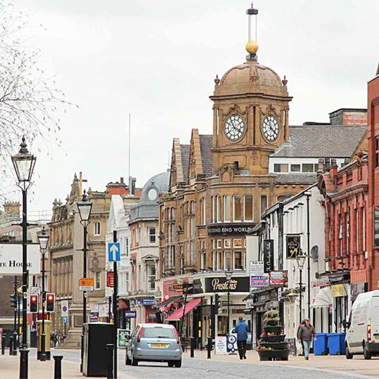 typical town in England